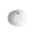 Kohler Caxton 19-1/4" oval undermount bathroom sink with glazed underside, no overflow