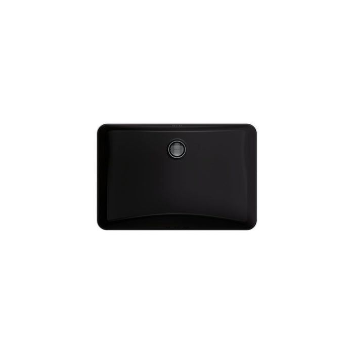 Kohler Ladena 21" rectangular undermount bathroom sink with glazed underside, no overflow