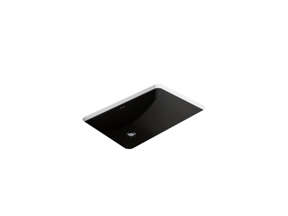 KOHLER K-2215 Ladena 23-1/4" rectangular undermount bathroom sink, black black