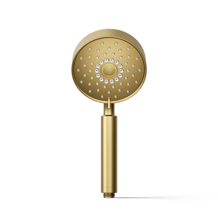 KOHLER K-22166 Purist Four-function handshower, 2.5 gpm, vibrant brushed moderne brass - view 2