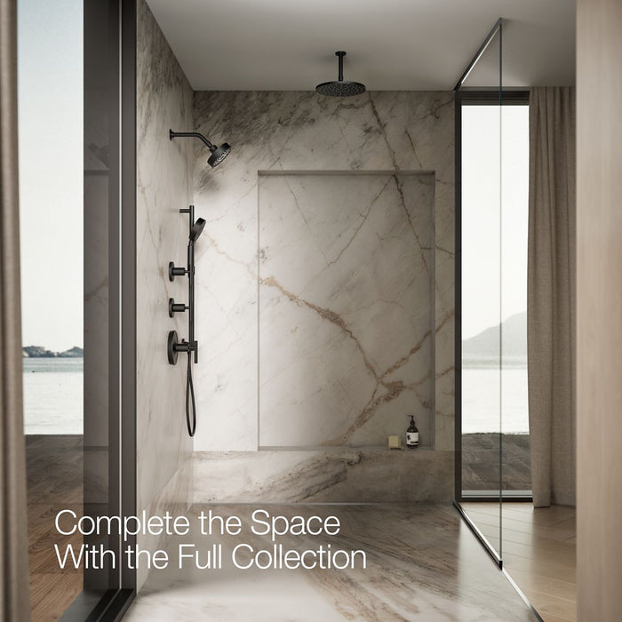 KOHLER K-22170 Purist Three-function showerhead, 2.5 gpm, matte black - view 4