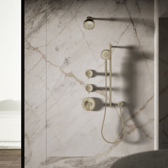 KOHLER K-22170 Purist Three-function showerhead, 2.5 gpm, vibrant brushed bronze - view 2