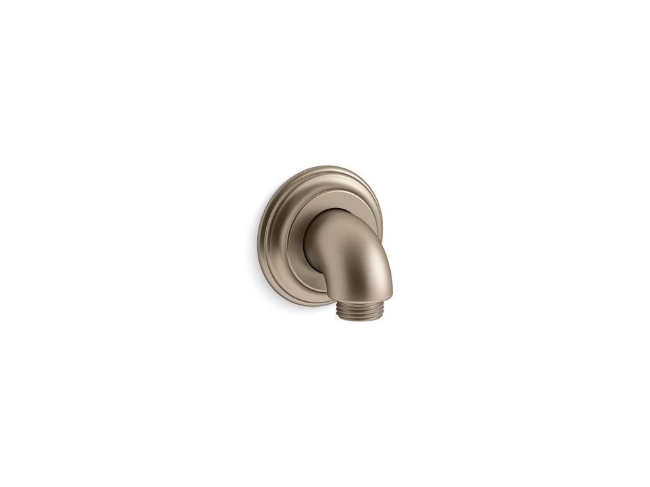 KOHLER K-22173 Bancroft Wall-mount supply elbow with check valve, vibrant brushed bronze