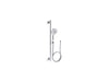 KOHLER K-22177 Forté 30" four-function handshower kit, 2.5 gpm, polished chrome
