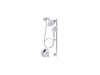 KOHLER K-22180 Forté Showering kit, 2.5 gpm, polished chrome