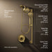 3/4 view of product with dimensions
