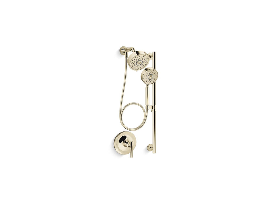 KOHLER K-22181 Purist Showering Kit, 2.5 gpm, vibrant french gold