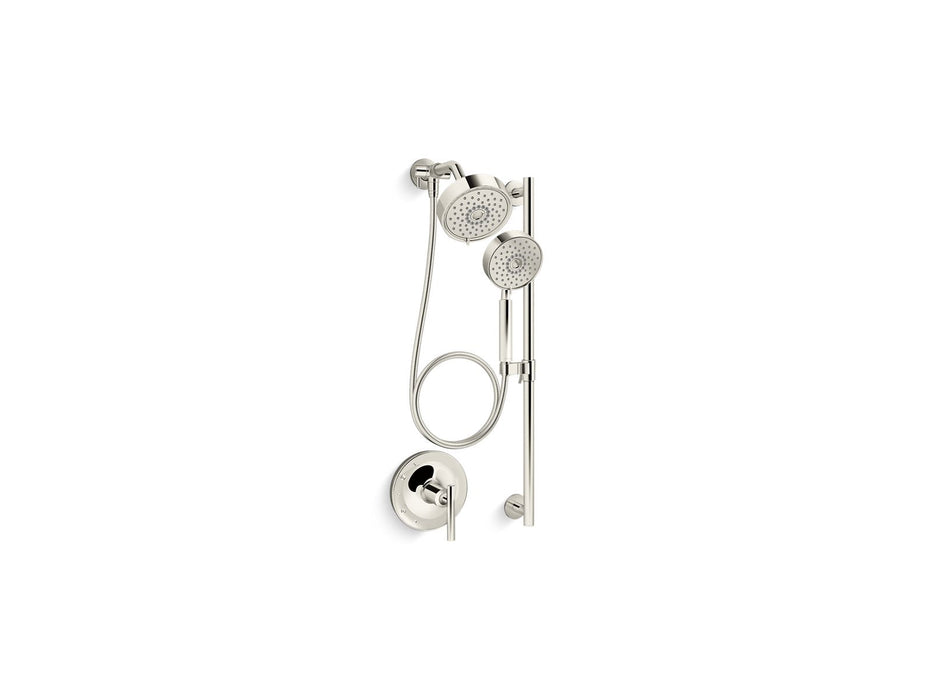 KOHLER K-22181 Purist Showering Kit, 2.5 gpm, vibrant polished nickel