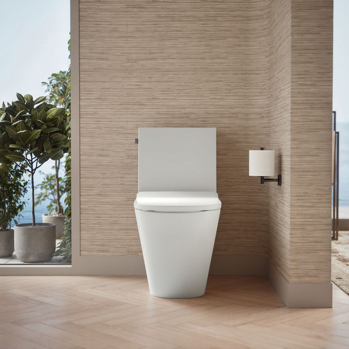 Kohler Brazn One-piece compact elongated toilet with skirted trapway, dual-flush