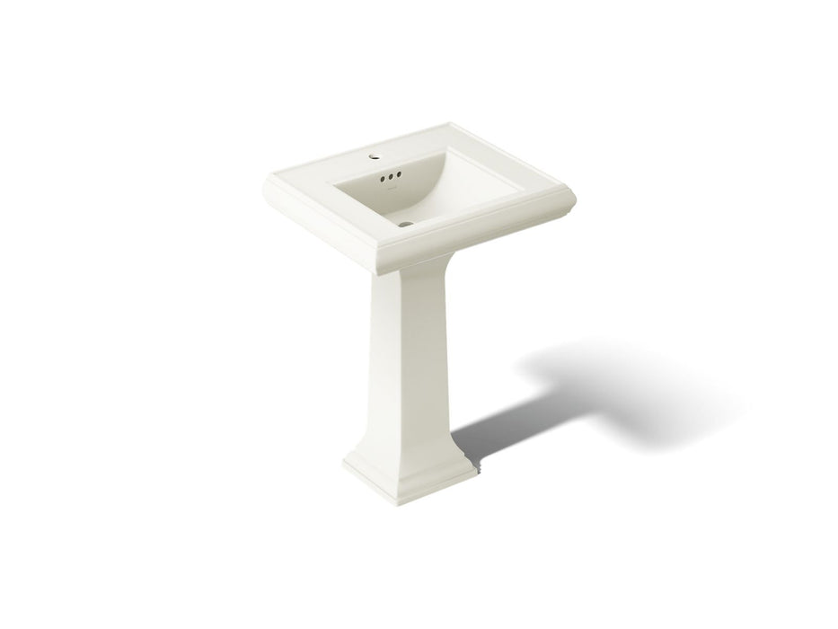 KOHLER K-2238-1 Memoirs 24-1/4" rectangular pedestal bathroom sink, biscuit