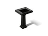 KOHLER K-2238-1 Memoirs 24-1/4" rectangular pedestal bathroom sink, black black