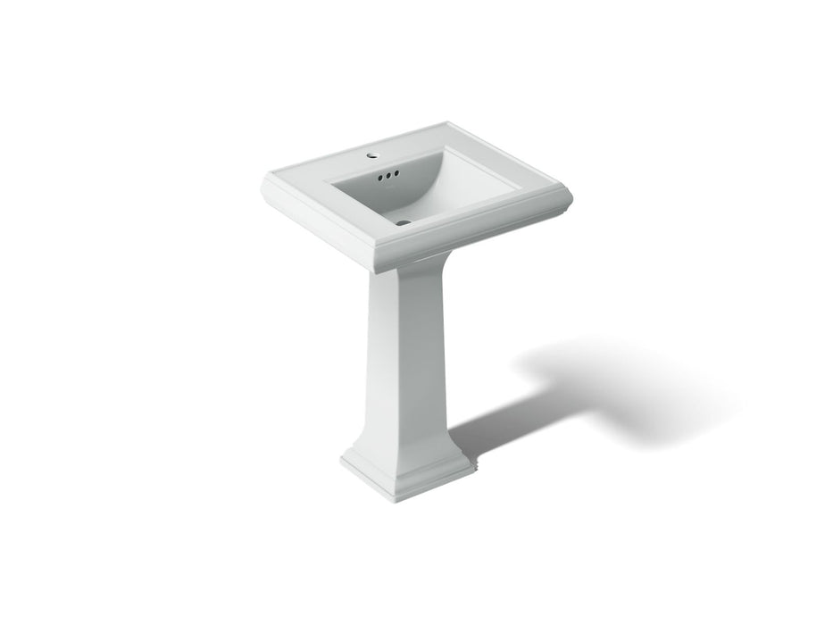 KOHLER K-2238-1 Memoirs 24-1/4" rectangular pedestal bathroom sink, ice grey