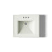 KOHLER K-2238-4 Memoirs 24-1/4" rectangular pedestal bathroom sink, dune - view 3