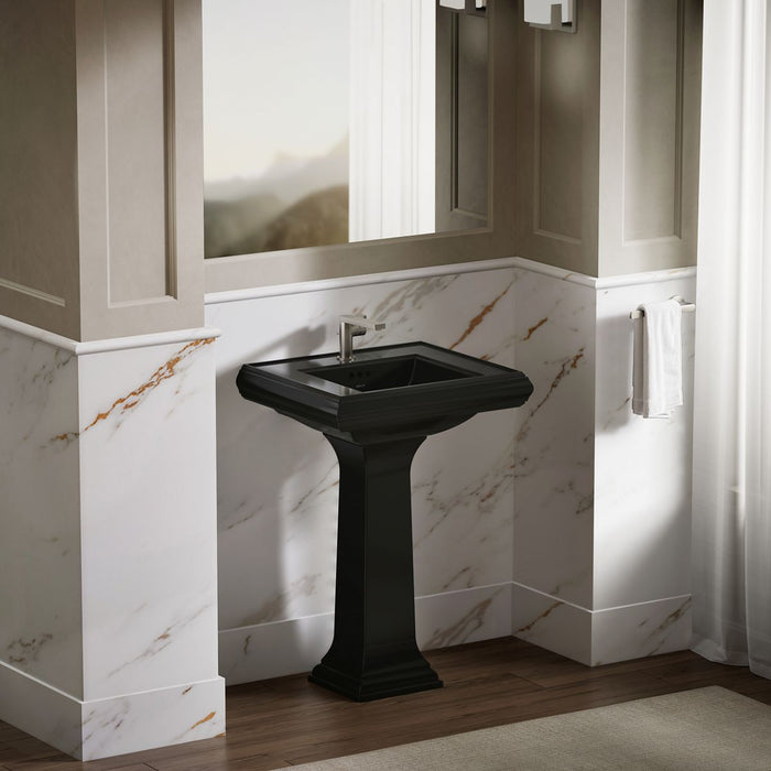 KOHLER K-2239-1 Memoirs Pedestal/console table bathroom sink basin with single faucet-hole drilling