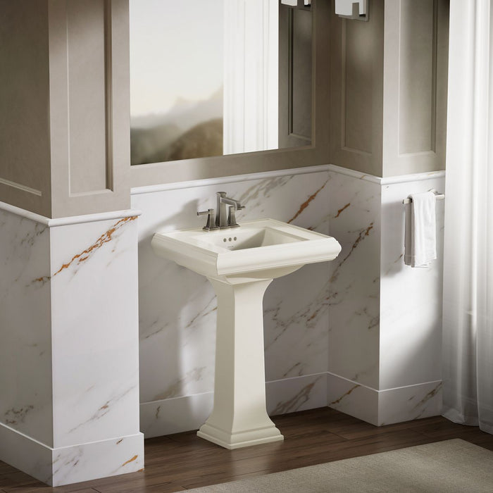KOHLER KOHLER K-2239-4 Memoirs Pedestal/console table bathroom sink basin with 4" centerset faucet holes