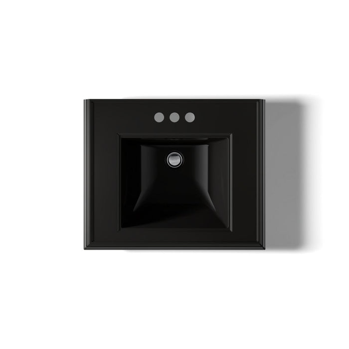KOHLER K-2239-4 Memoirs Pedestal/console table bathroom sink basin with 4" centerset faucet holes