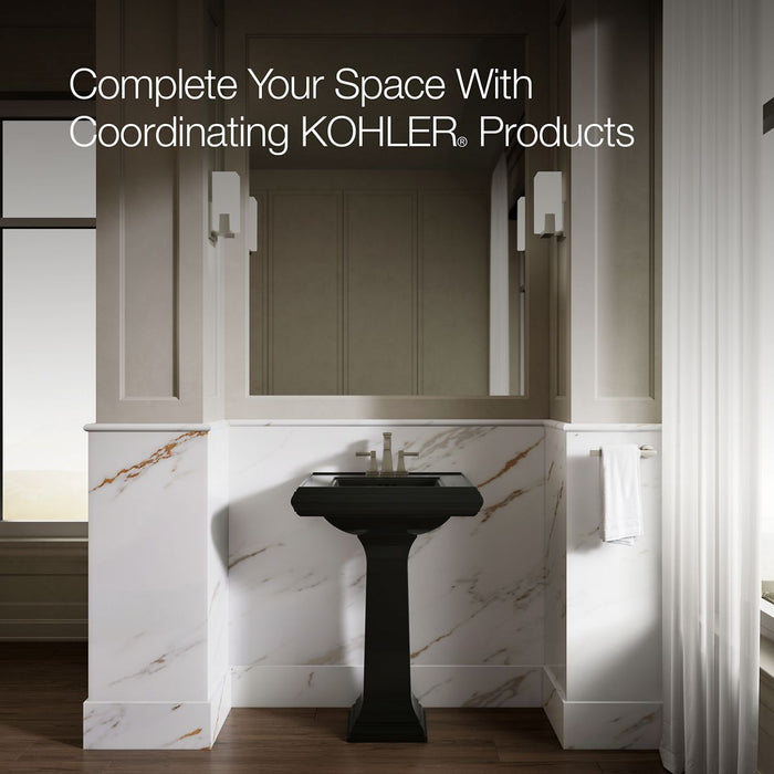 KOHLER K-2239-4 Memoirs Pedestal/console table bathroom sink basin with 4" centerset faucet holes