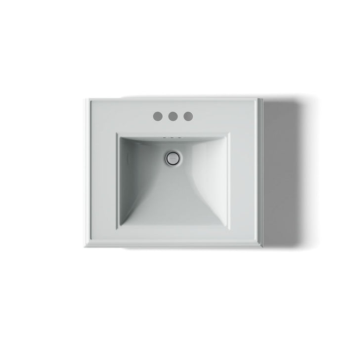 KOHLER KOHLER K-2239-4 Memoirs Pedestal/console table bathroom sink basin with 4" centerset faucet holes