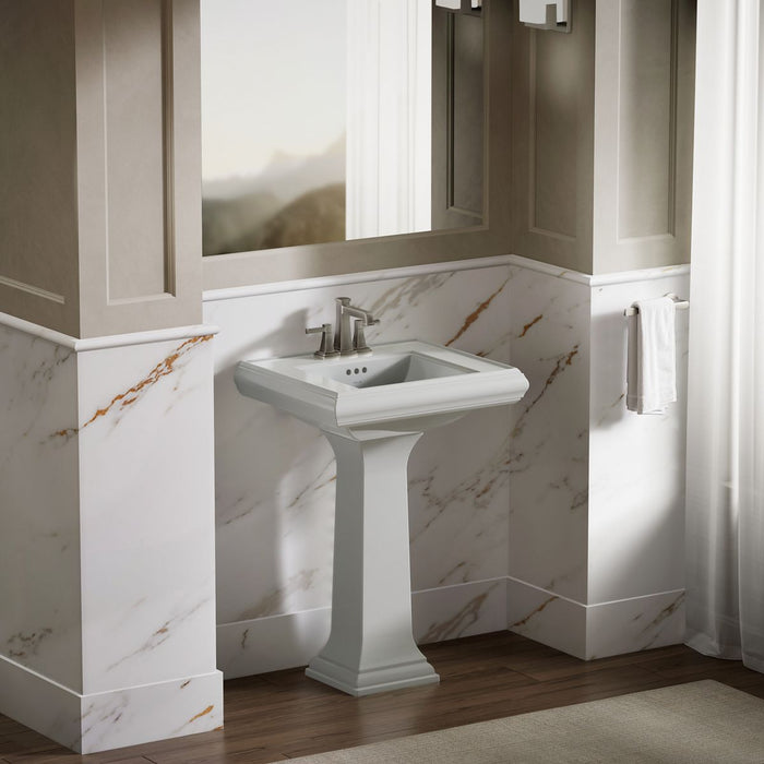 KOHLER KOHLER K-2239-4 Memoirs Pedestal/console table bathroom sink basin with 4" centerset faucet holes