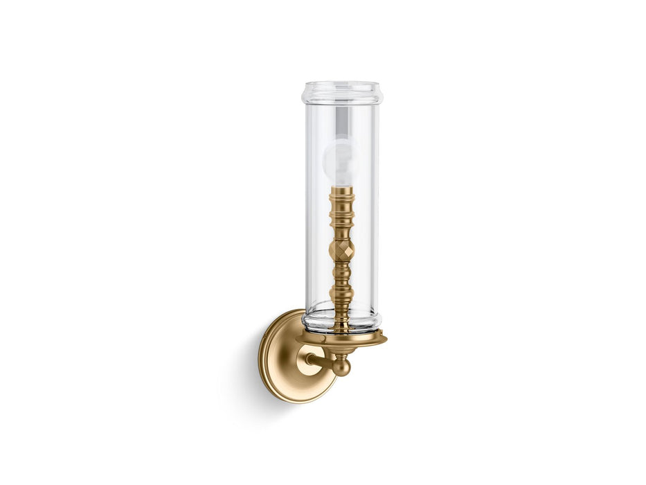 KOHLER K-22545-SC01 Damask One-light sconce, moderne brushed gold