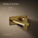 Kohler Parallel Wall-mount single-handle bathroom sink faucet, 1.2 gpm