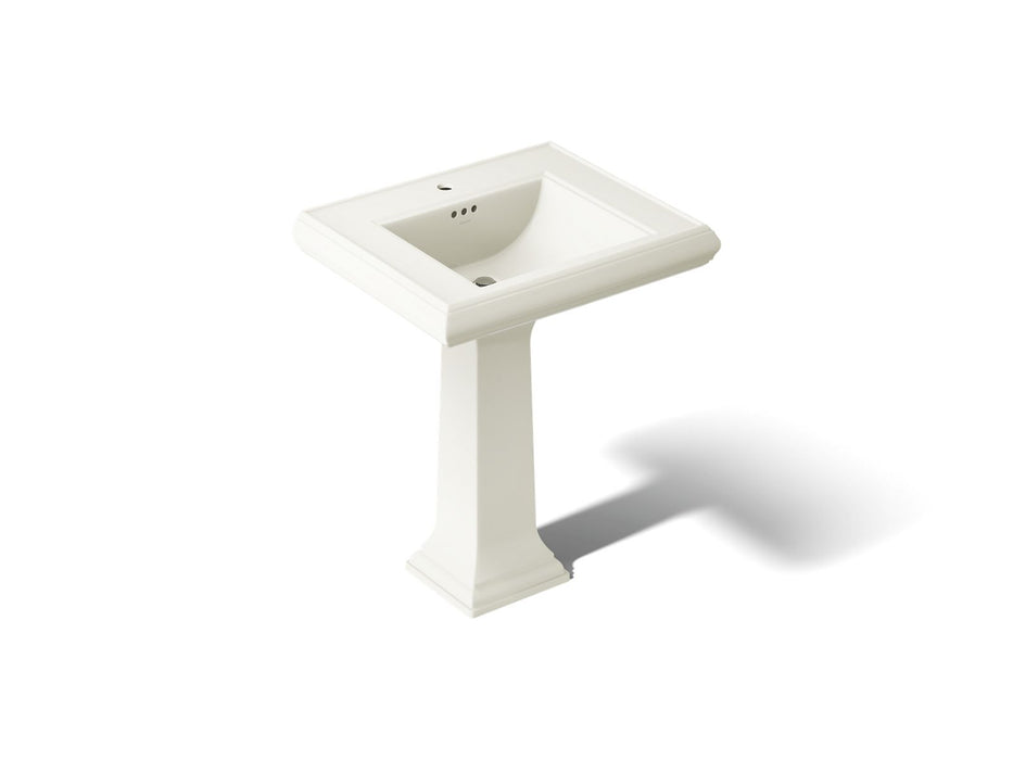 KOHLER K-2258-1 Memoirs 27-1/4" rectangular pedestal bathroom sink, biscuit
