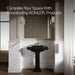 KOHLER K-2258-1 Memoirs 27-1/4" rectangular pedestal bathroom sink, black black - view 5