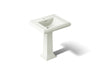 KOHLER K-2258-1 Memoirs 27-1/4" rectangular pedestal bathroom sink, dune