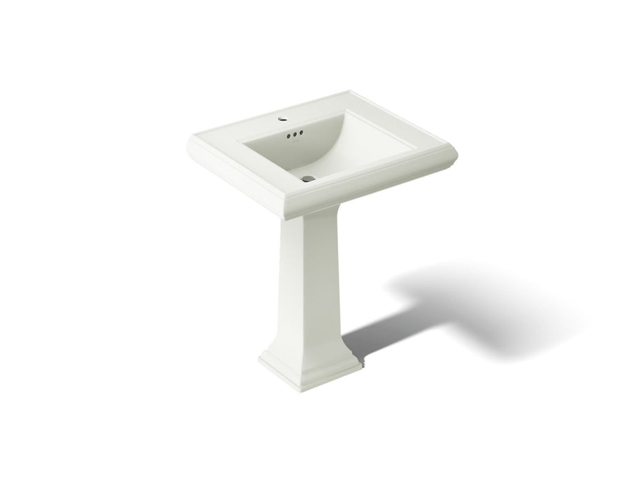 KOHLER K-2258-1 Memoirs 27-1/4" rectangular pedestal bathroom sink, dune