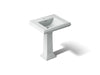 KOHLER K-2258-1 Memoirs 27-1/4" rectangular pedestal bathroom sink, ice grey