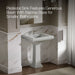 KOHLER K-2258-1 Memoirs 27-1/4" rectangular pedestal bathroom sink, ice grey - view 4