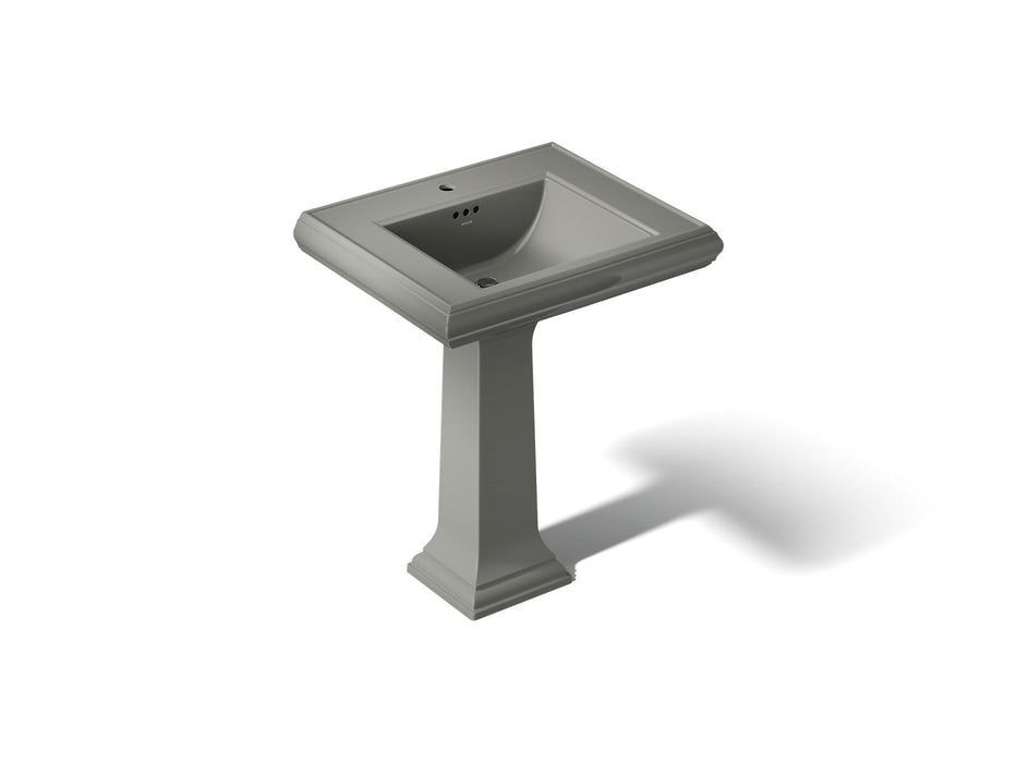 KOHLER K-2258-1 Memoirs 27-1/4" rectangular pedestal bathroom sink, thunder grey