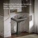 KOHLER K-2258-1 Memoirs 27-1/4" rectangular pedestal bathroom sink, thunder grey - view 4
