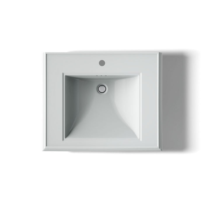 KOHLER KOHLER K-2259-1 Memoirs Pedestal/console table bathroom sink basin with single faucet-hole drilling