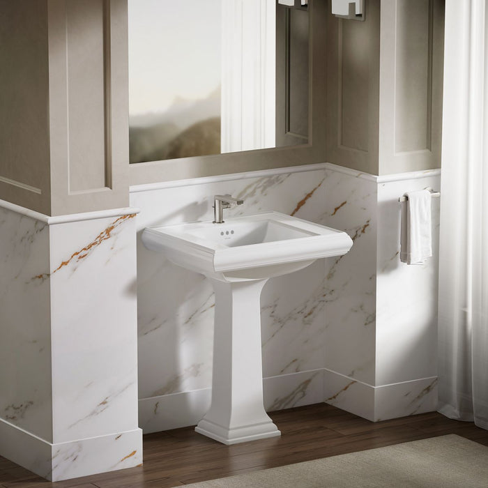 KOHLER K-2259-1 Memoirs Pedestal/console table bathroom sink basin with single faucet-hole drilling