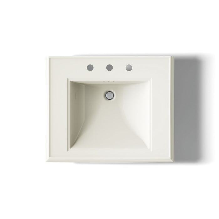 KOHLER KOHLER K-2259-8 Memoirs Pedestal/console table bathroom sink basin with 8" widespread faucet holes