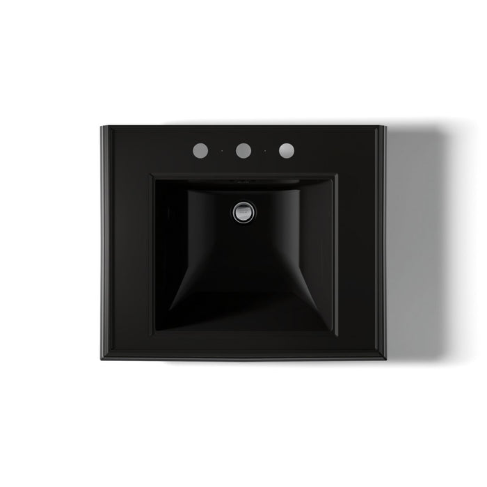 KOHLER K-2259-8 Memoirs Pedestal/console table bathroom sink basin with 8" widespread faucet holes