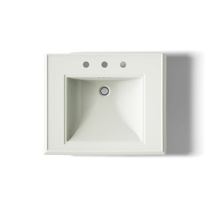 KOHLER KOHLER K-2259-8 Memoirs Pedestal/console table bathroom sink basin with 8" widespread faucet holes