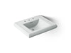 KOHLER KOHLER K-2259-8 Memoirs Pedestal/console table bathroom sink basin with 8" widespread faucet holes