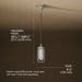 3/4 view of product with dimensions