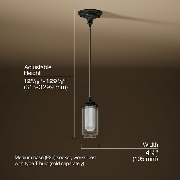 3/4 view of product with dimensions