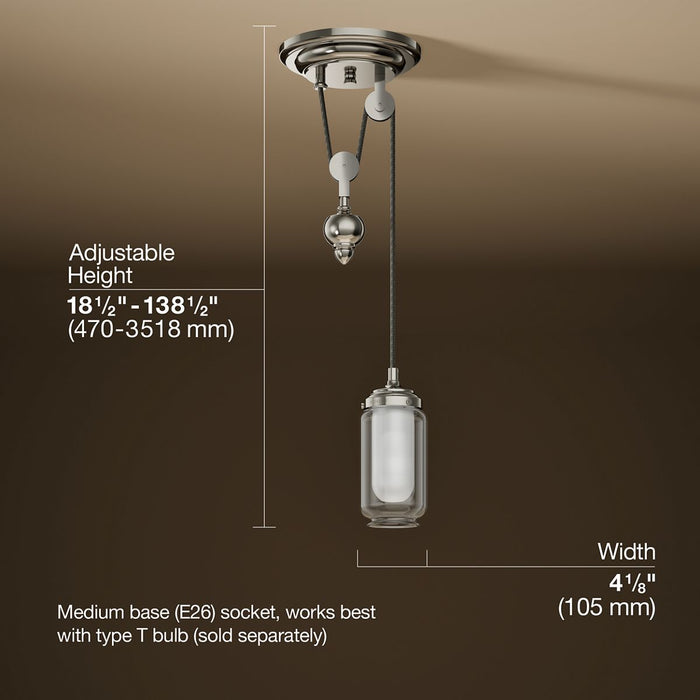 3/4 view of product with dimensions