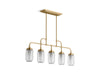 KOHLER K-22660-CH05 Artifacts 36" linear chandelier, moderne brushed gold