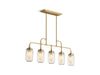 KOHLER K-22660-CH05 Artifacts 36" linear chandelier, moderne brushed gold - view 2