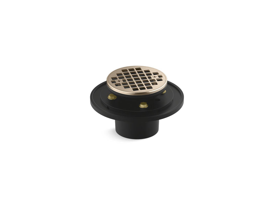 KOHLER Clearflo Round brass tile-in shower drain