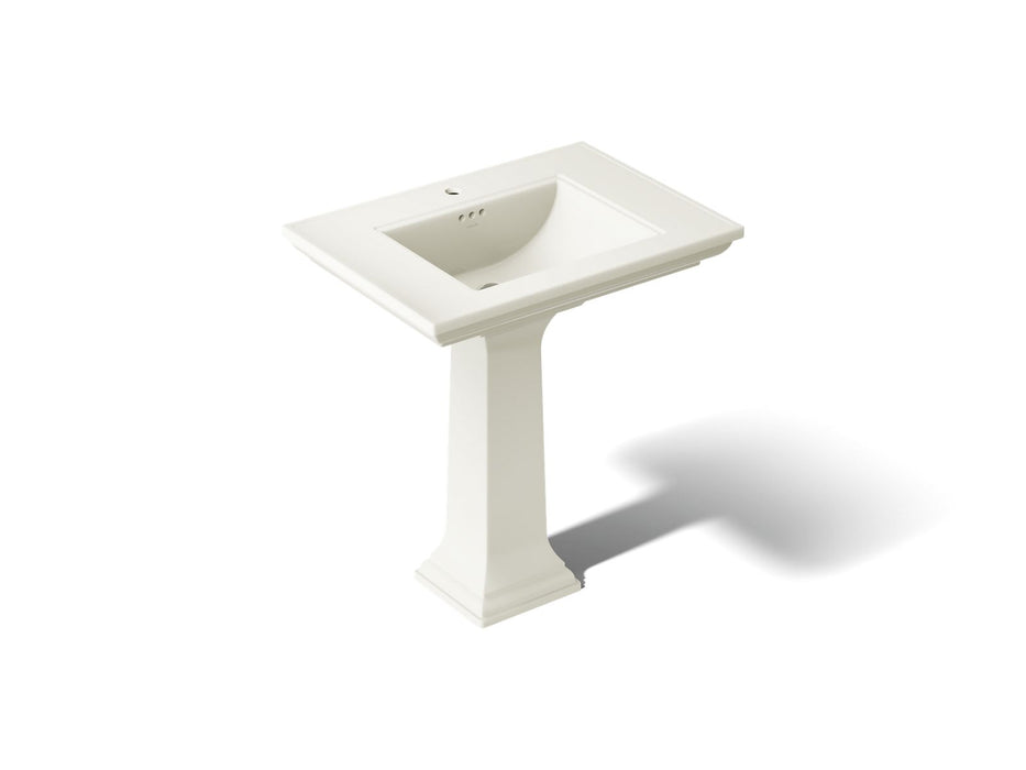 KOHLER K-2268-1 Memoirs 30-3/4" rectangular pedestal bathroom sink, biscuit