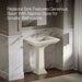 KOHLER K-2268-1 Memoirs 30-3/4" rectangular pedestal bathroom sink, biscuit - view 4