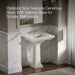 KOHLER K-2268-1 Memoirs 30-3/4" rectangular pedestal bathroom sink, dune - view 3