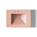 KOHLER K-2268-8 Memoirs 30-3/4" rectangular pedestal bathroom sink, 150th peachblow - view 3