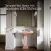 KOHLER K-2268-8 Memoirs 30-3/4" rectangular pedestal bathroom sink, 150th peachblow - view 5